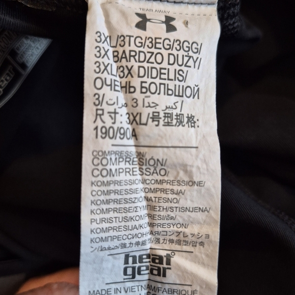 Under Armour men's size 3X Compression black heat gear base layer pants EUC - Picture 2 of 6